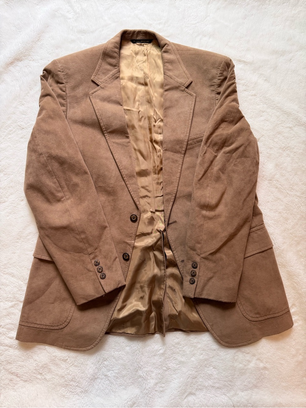 Nordstrom Tan Brown Single-Breasted Blazer